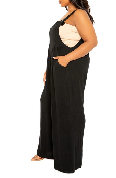 Buxom Couture Wide Leg Jumpsuit In Black