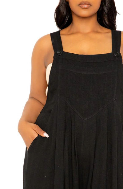 Buxom Couture Wide Leg Jumpsuit In Black