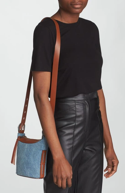 Shop Rag & Bone Mini Belize Bucket Bag In Denim