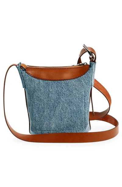 Shop Rag & Bone Mini Belize Bucket Bag In Denim