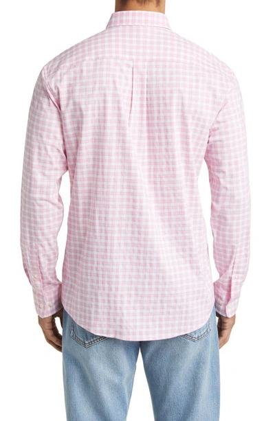 Shop Johnnie-o Ashworth Prep-formance Check Button-up Shirt In Calypso