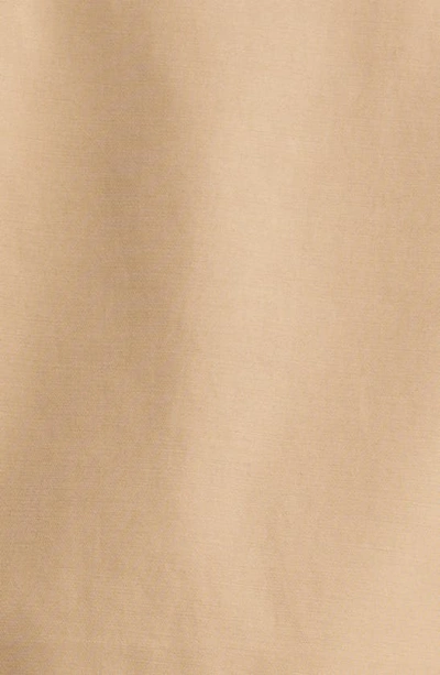 Via Spiga Water Repellent Double Breasted Cotton Blend Trench Coat In Camel/ Cream