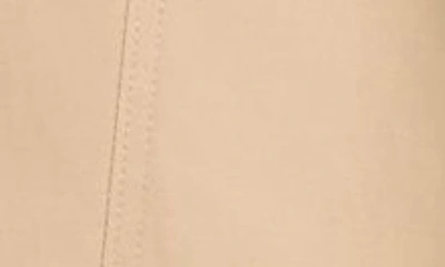 Via Spiga Water Repellent Double Breasted Cotton Blend Trench Coat In Camel/ Cream