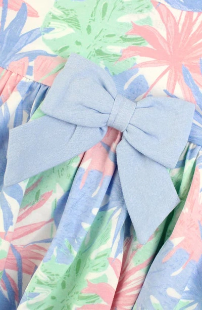 Shop Rufflebutts Pastel Palms Twirl Dress In Blue Multi
