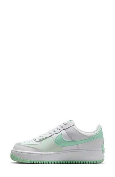 Shop Nike Air Force 1 Shadow Sneaker In White/ Mint/ Green
