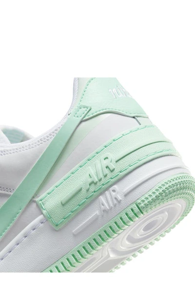 Shop Nike Air Force 1 Shadow Sneaker In White/ Mint/ Green