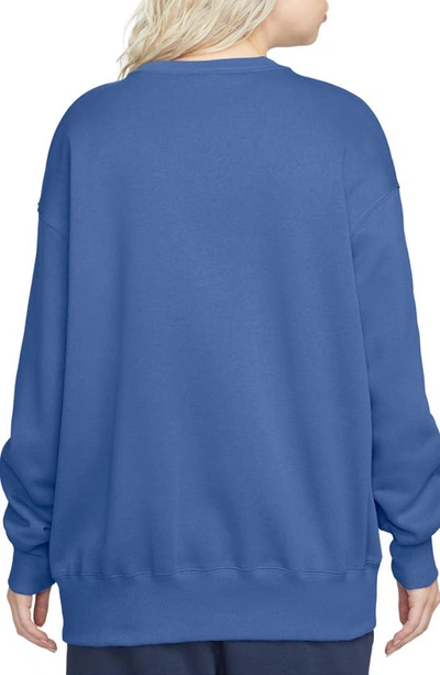 Shop Nike Sportswear Phoenix Sweatshirt In Star Blue/ Sail