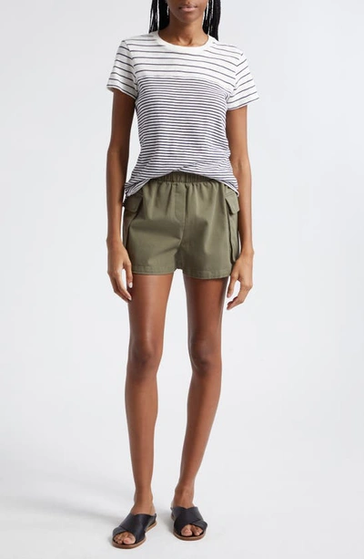 Shop Atm Anthony Thomas Melillo Cotton Twill Cargo Shorts In Army