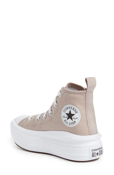 Shop Converse Chuck Taylor® All Star® Move High Top Platform Sneaker In Wonder Stone/ White