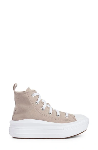 Shop Converse Chuck Taylor® All Star® Move High Top Platform Sneaker In Wonder Stone/ White