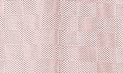 Shop Bugatchi Checkerboard Pattern Piqué Polo In Dusty Pink