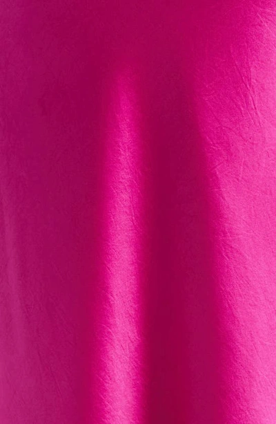 Shop Ramy Brook Magdalena Satin Midi Skirt In Wild Rose