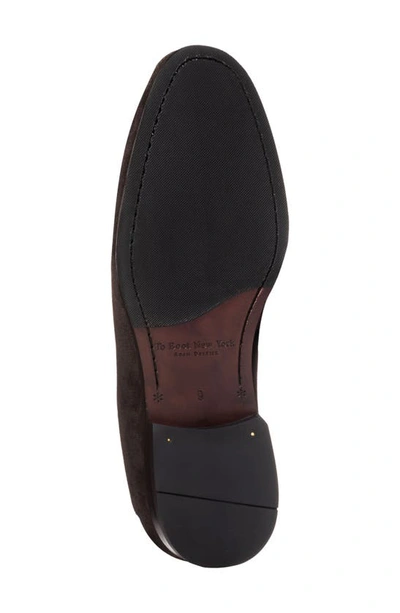 To Boot New York Men's Ronny Apron Toe Penny Loafers In Dark Brown Suede