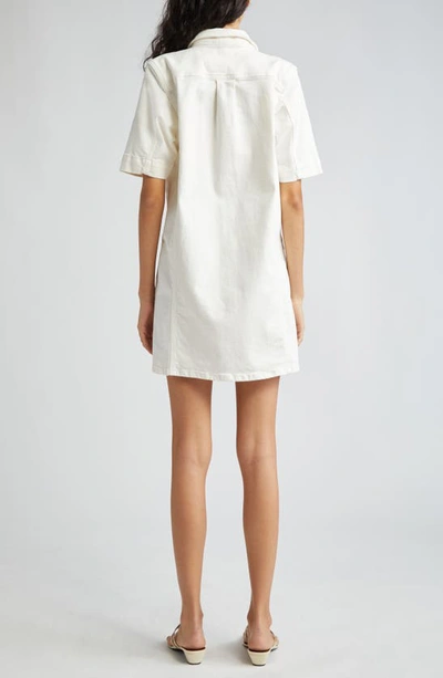 Ramy Brook Tunechi Front Zip Shirtdress In White