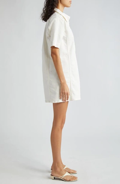Shop Ramy Brook Tunechi Front Zip Shirtdress In White