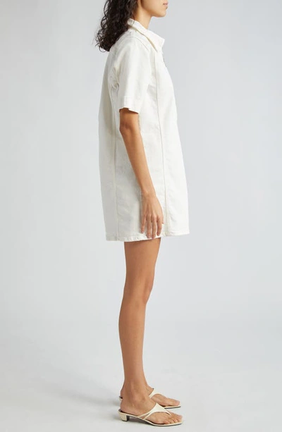 Ramy Brook Tunechi Front Zip Shirtdress In White
