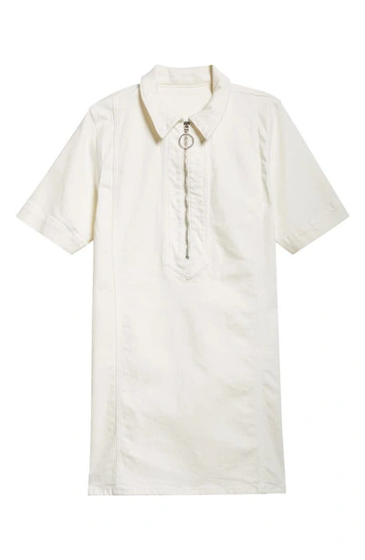 Ramy Brook Tunechi Front Zip Shirtdress In White
