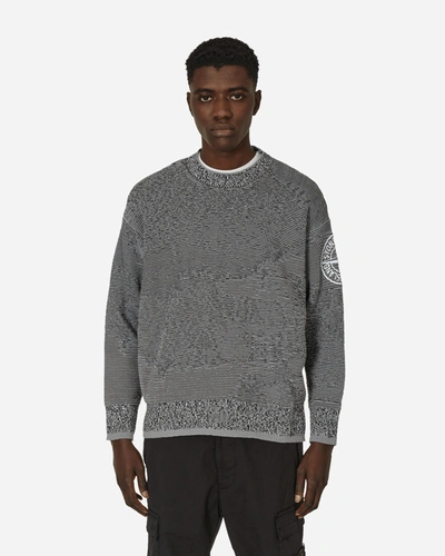 Shop Stone Island Cotton Nylon Mock Neck Sweater Dust In Grey