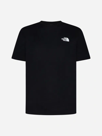 Shop The North Face Logo Cotton T-shirt In Black