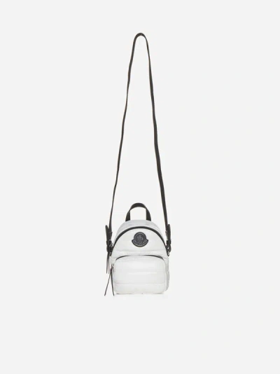 Shop Moncler Kilia Nylon Small Crossbody Backpack Bag In White