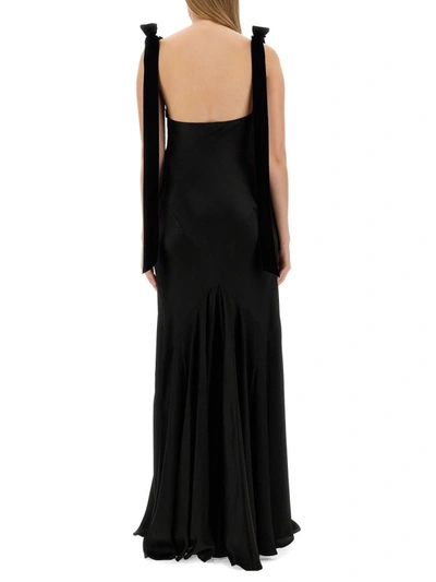 Shop Nina Ricci Long Dress In Black