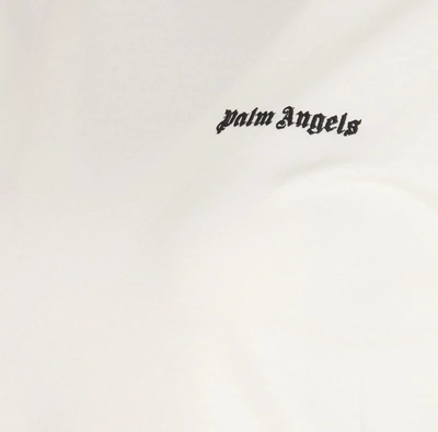 Shop Palm Angels T-shirts And Polos In Bianco