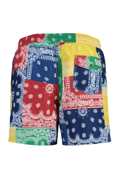 Shop Polo Ralph Lauren Nylon Swim Shorts In Multicolor