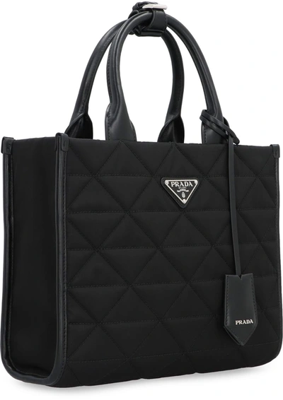 Shop Prada Re-nylon Handbag In Black