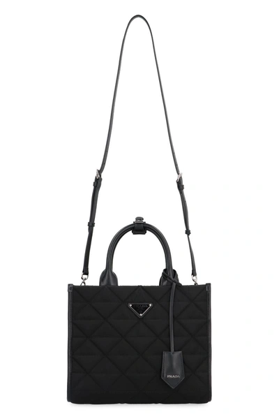 Shop Prada Re-nylon Handbag In Black
