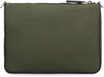 Shop Prada Re-nylon Messenger Bag In Green