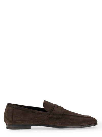 Shop Tom Ford Moccasin "sean" In Brown