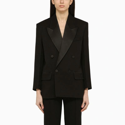Shop Victoria Beckham Double-breasted Jacket In In Black