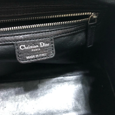 Shop Dior Black Leather Tote Bag ()