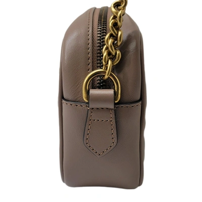 Shop Gucci Marmont Pink Leather Shopper Bag ()