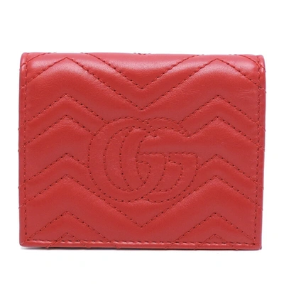 Shop Gucci Red Leather Wallet  ()
