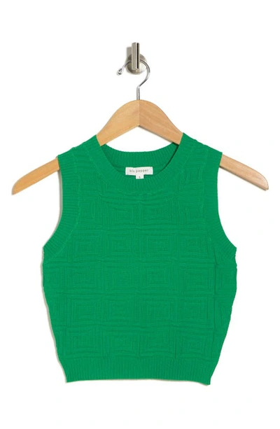 Shop Blu Pepper Sleeveless Sweater In Green