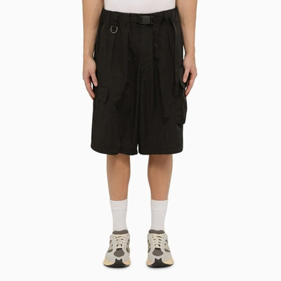 Shop Y-3 Adidas  Cargo Bermuda Shorts In In Black