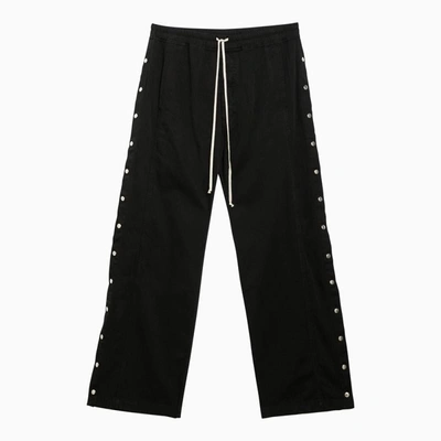 Shop Rick Owens Drkshdw Drkshdw Wide Trousers With Metal Buttons In Black