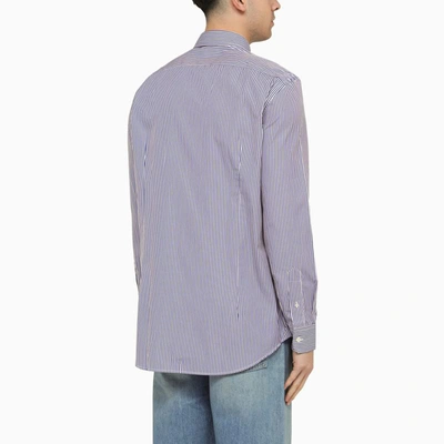 Shop Etro White/blue Striped Shirt