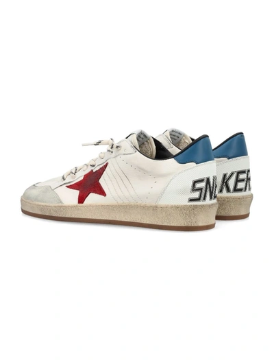 Shop Golden Goose Ball Star In White Red Blue