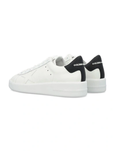 Shop Golden Goose Purestar New Sneakers In White Black