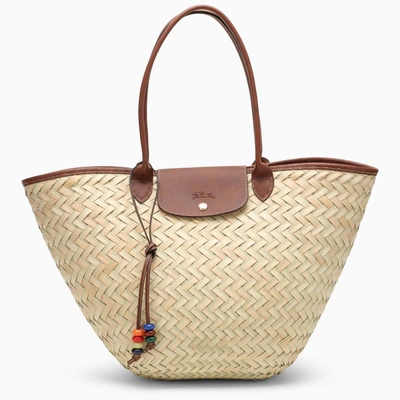 Shop Longchamp Le Panier Pliage Xl Basket Bag In Brown