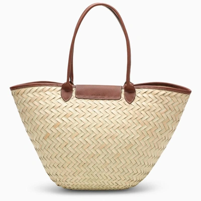 Shop Longchamp Le Panier Pliage Xl Basket Bag In Brown