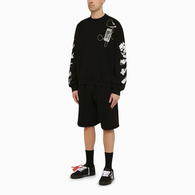 Shop Off-white ™ Bermuda Shorts With Logo In Black