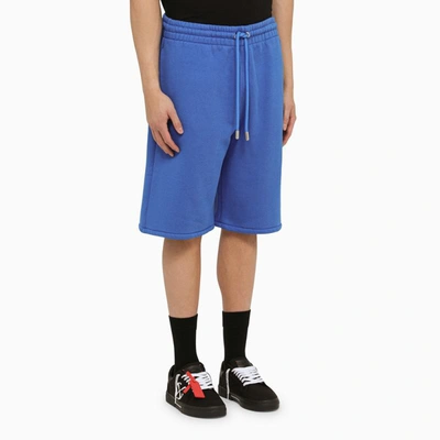 Shop Off-white ™ Nautical Bermuda Shorts With Logo In Blue