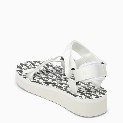 Shop Palm Angels Depa  X Suicoke Sandals In White