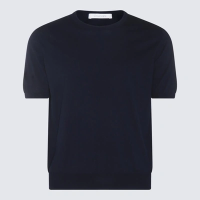 Shop Cruciani Blue Cotton T-shirt