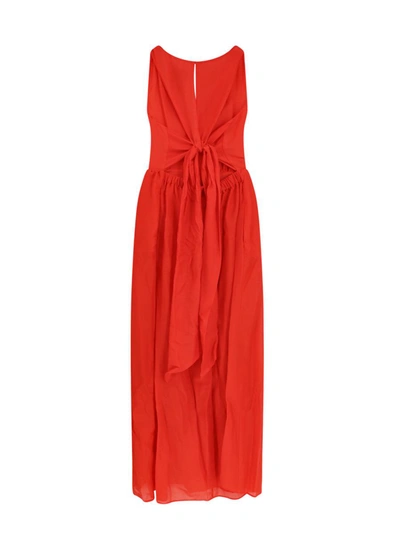 Shop Semicouture Dress In Red