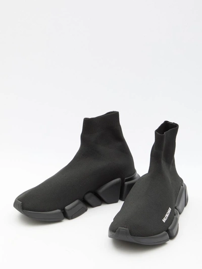 Shop Balenciaga Speed 2.0 Sneakers In Black