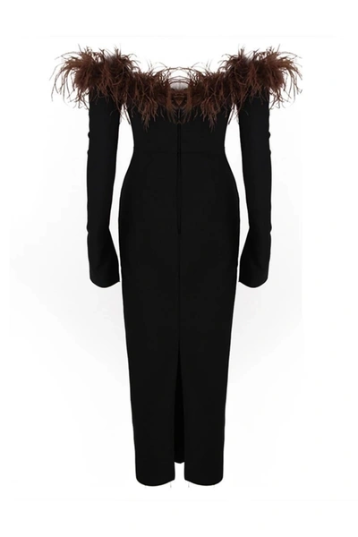 Shop Wanan Touch Angela Midi Black Dress